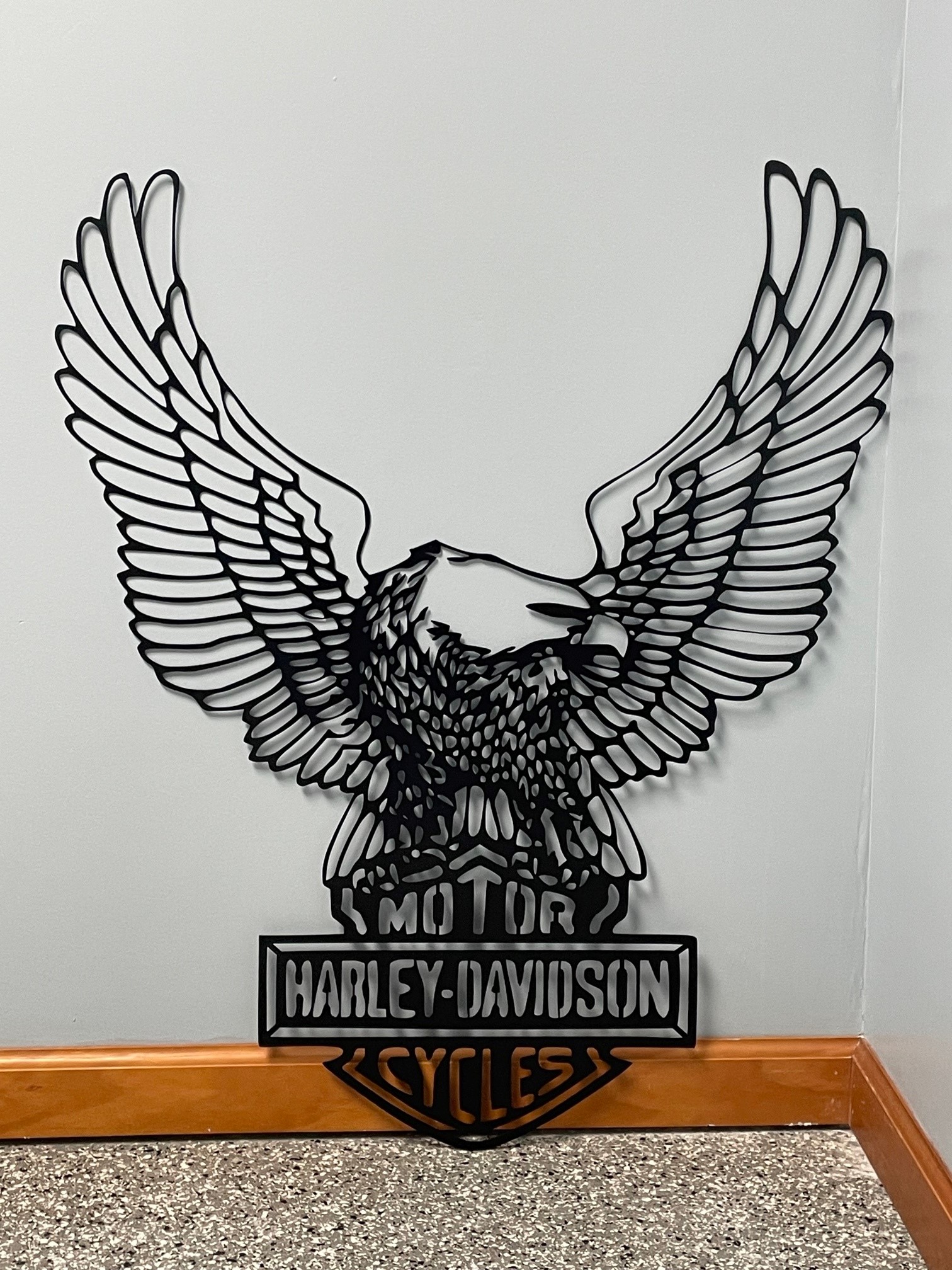 Harley Davidson with Eagle